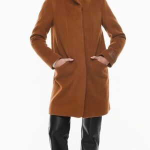 Wilfred Cocoon Coat Wool Cashmere - Cigar